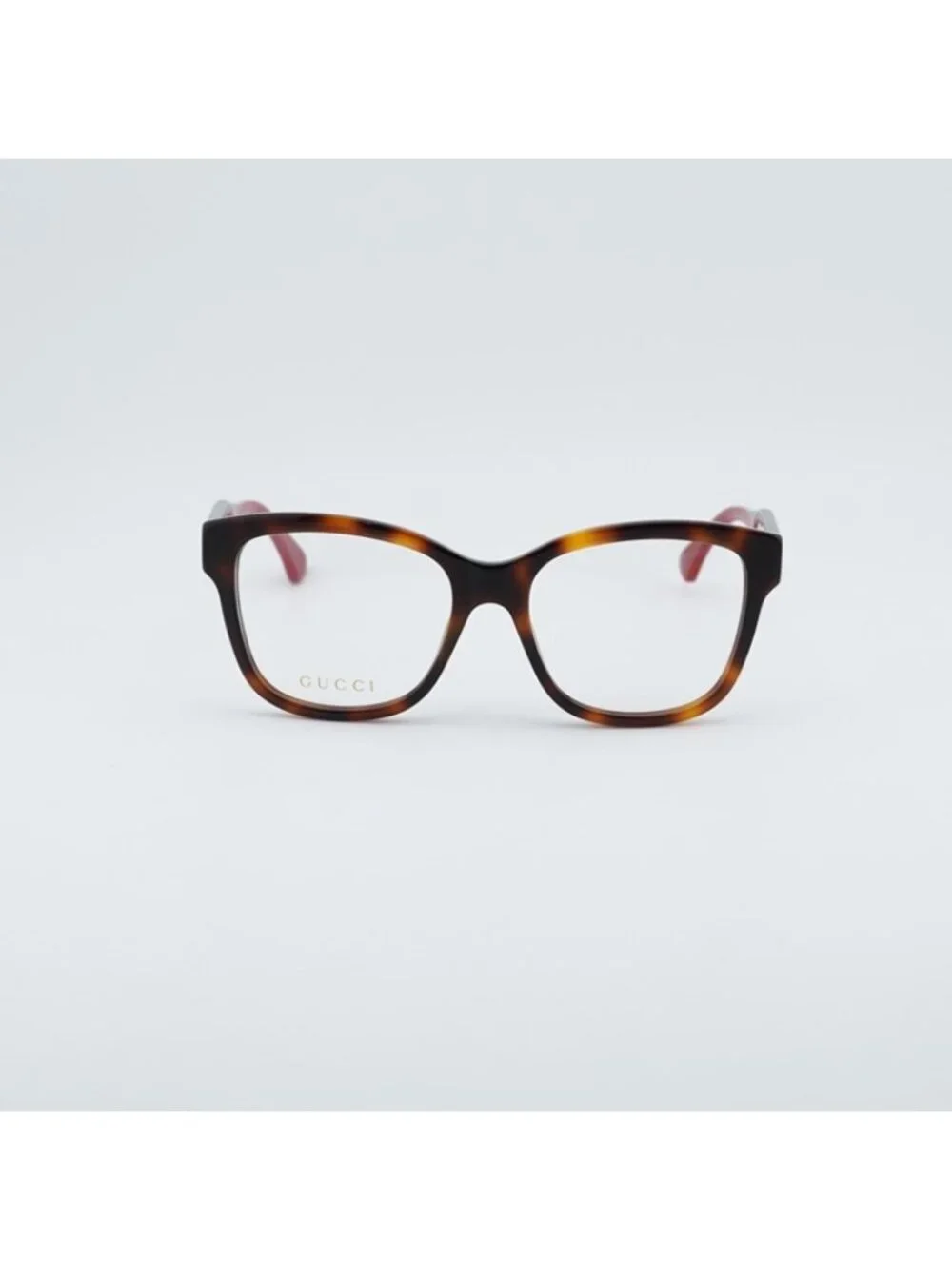 Gucci GG0038ONN 002 Eyeglasses Havana 54mm Square Frame